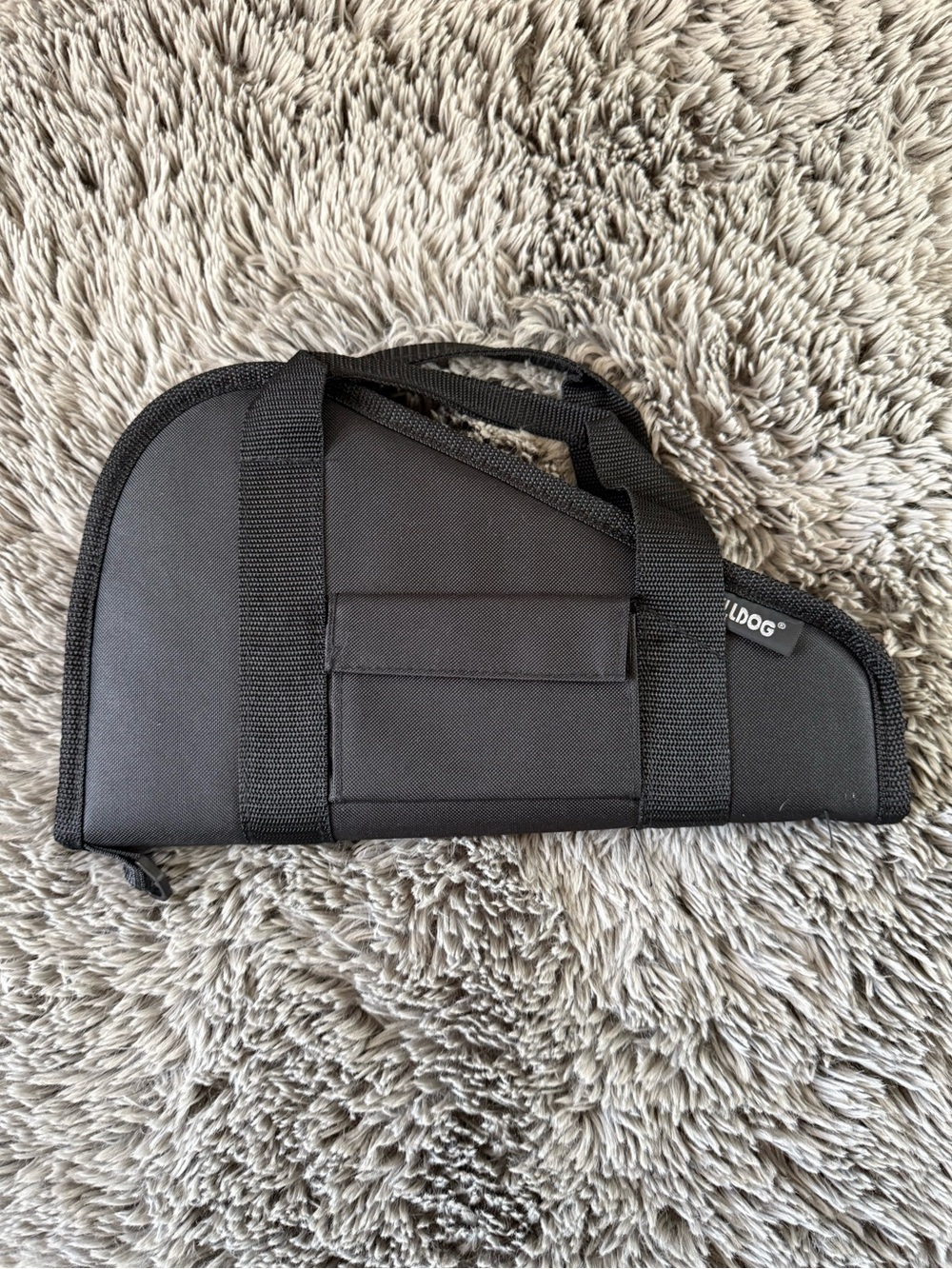 Bulldog Pistol Rug Case Medium Black Handgun Soft Case Zippered Carry